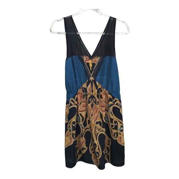 Anthropologie Petticoat Alley Sheer Mesh Straps Sleeveless Mini Dress Medium - Picture 2 of 5